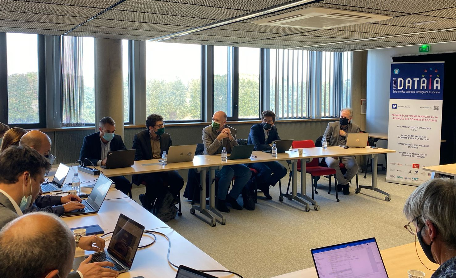 Visite de l'Institut DATAIA par Renaud Vedel, Coordonnateur de la Stratégie nationale pour l’IA