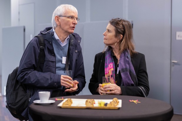 Bruno Delude et Christine Balagué, membres du Bureau de l'Institut