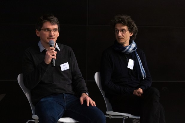Nicolas Gogin et Nicolas Anciaux à la table ronde « Éthique et IA »