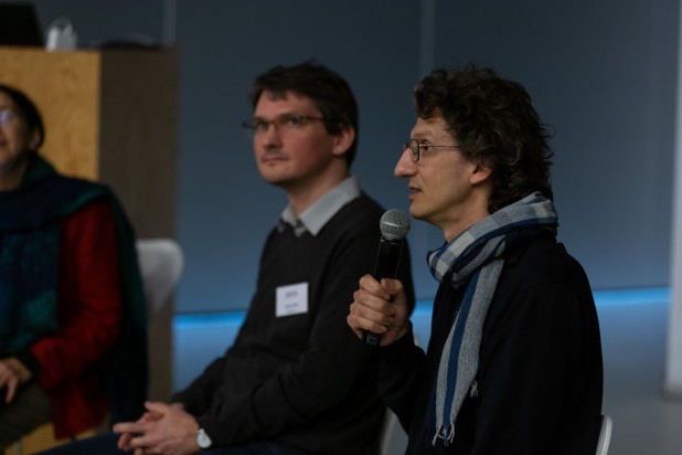 Nicolas Gogin et Nicolas Anciaux à la table ronde « Éthique et IA »