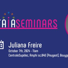 Séminaire DATAIA | Juliana Freire