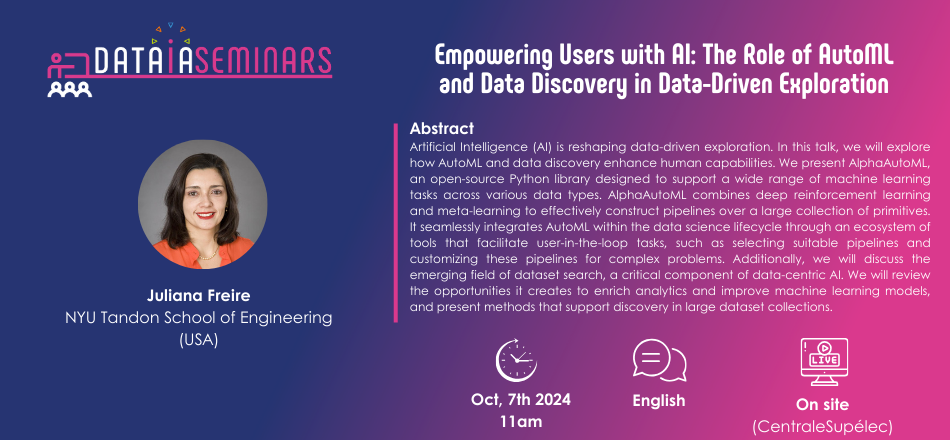 Séminaire DATAIA | Juliana Freire